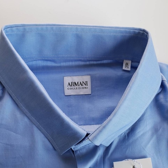 Giorgio Armani Button Up Dress Shirt - Blue - Picture 4 of 8